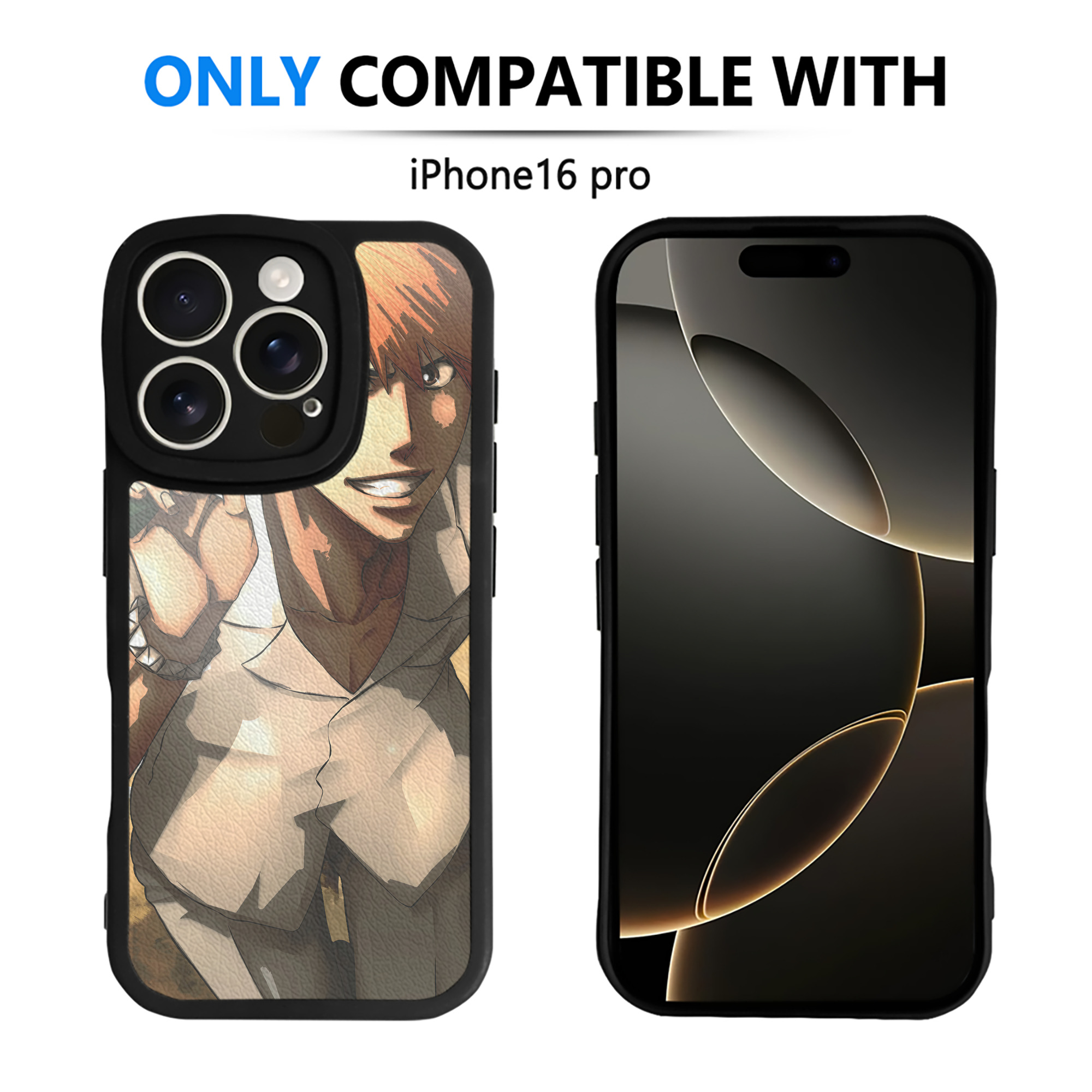 （画像用） ブリーチ BLEACH 【iPhone 16シリーズ対応】シリコンスマホケース（レザー調） 材質：シリコン